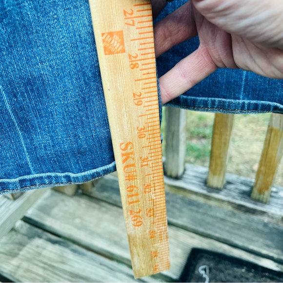 7 For All Mankind Low Rise‎ Jeans Women Size 28 Blue Cotton Distressed - Picture 12 of 12